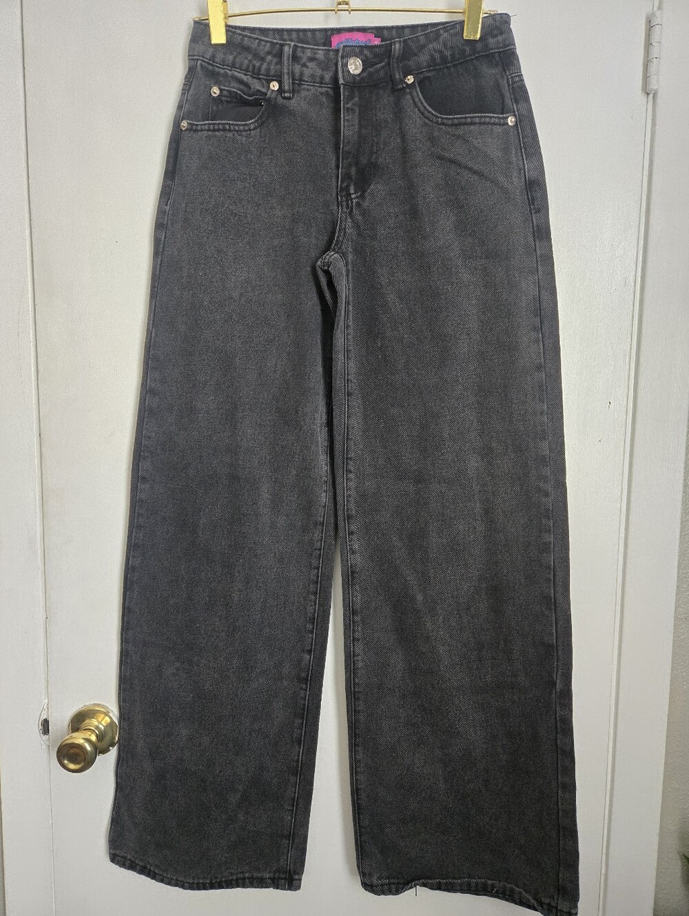 Edikted Wide-Leg Women's Jeans - Black Sz XS